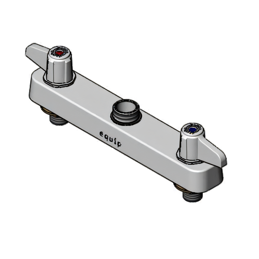 Product image #1 for equip by T&S Brass 8-Inch Deck Mount Workboard Faucet, Less Nozzle