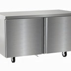 Thumbnail image #1 for Delfield 4464NP 64-Inch Two-Section Refrigerated Worktop Refrigerator, 2 Doors, Self-Contained, Stainless Steel