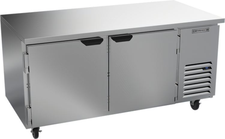 Product image #1 for Beverage-Air UCF67AHC Two-Section Undercounter Side-Mount Freezer, 67-Inch Wide, 20.08 Cu. Ft., Solid Doors