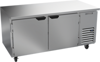 Beverage-Air UCF67AHC Two-Section Undercounter Side-Mount Freezer, 67-Inch Wide, 20.08 Cu. Ft., Solid Doors