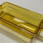 Thumbnail image #1 for Cambro H-Pan™ 34HP1H150 High-Heat Plastic Hot Food Pan, 1/3 Size, 4-Inch Deep, Amber, Single Handle Case of 6