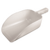 Thumbnail image #1 for Bar Maid 82 oz White Polystyrene Flat-Bottom Utility Scoop with Hook Handle