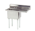 Thumbnail image #1 for Advance Tabco Special Value Series 1-Compartment Fabricated Sink with Right Drainboard, 18 x 24 x 14 Inch Bowl, 304 Stainless Steel