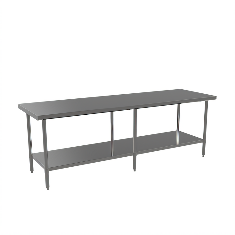 Product image #1 for Mixrite 84 Inch x 36 Inch Stainless Steel Work Table with Adjustable Undershelf