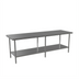 Thumbnail image #1 for Mixrite 84 Inch x 36 Inch Stainless Steel Work Table with Adjustable Undershelf
