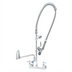 Thumbnail image #1 for EasyInstall 8-Inch Wall-Mount Pre-Rinse Add-On Faucet with 18-Inch Double-Joint Swing Nozzle and Low-Flow Spray Valve