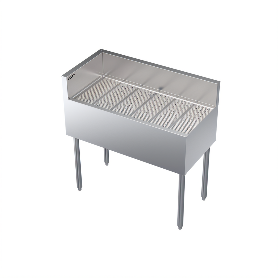 Product image #1 for Krowne Royal Series 36-Inch Freestanding Underbar Corner Drainboard, Left End Return