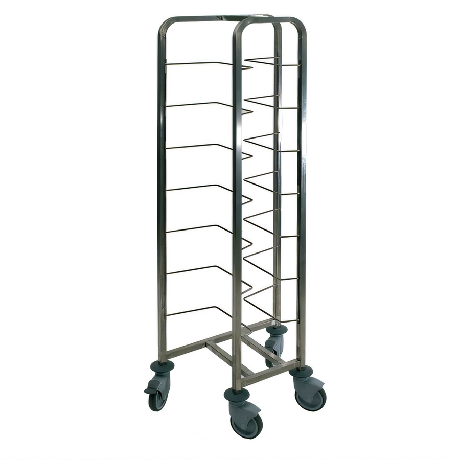 Product image #1 for Dough Container Trolley with 8-Container Capacity, Stainless Steel