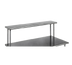 Thumbnail image #1 for Eagle Group Table-Mount Single Deck Work Table Overshelf, 36 x 10 x 18 Inches, 14 Gauge 304 Stainless Steel