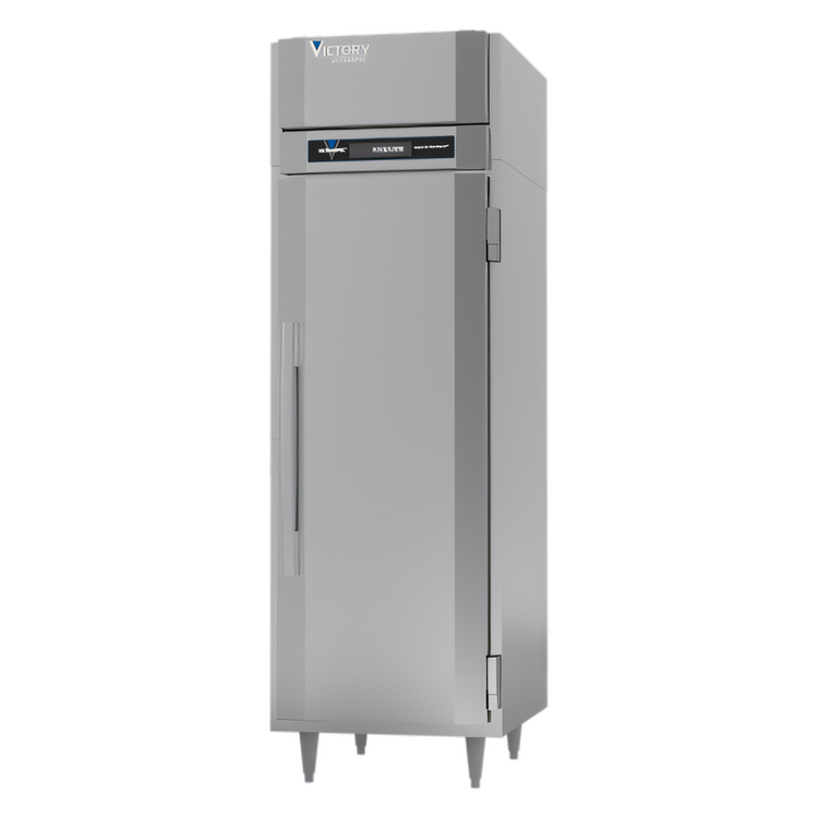 Product image #1 for Victory UltraSpec Pass-Thru Freezer, One-Section, 22.9 Cu. Ft., Self-Contained, Solid Hinged Doors, Stainless Steel