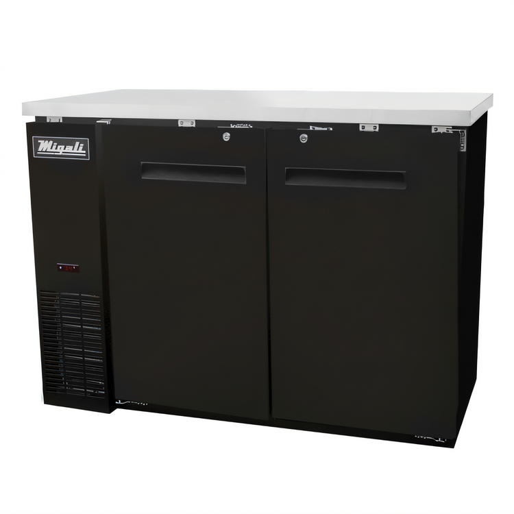 Product image #1 for Migali Competitor Series 48.75-Inch Two-Door Solid Door Refrigerated Back Bar Cabinet