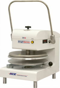 DoughXpress DXM-W Manual Heated Pizza Dough Press, Up to 18-Inch Diameter, White