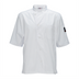 Thumbnail image #1 for Signature Chef Broadway Ventilated Tapered-Fit Chef Shirt, White, 3X