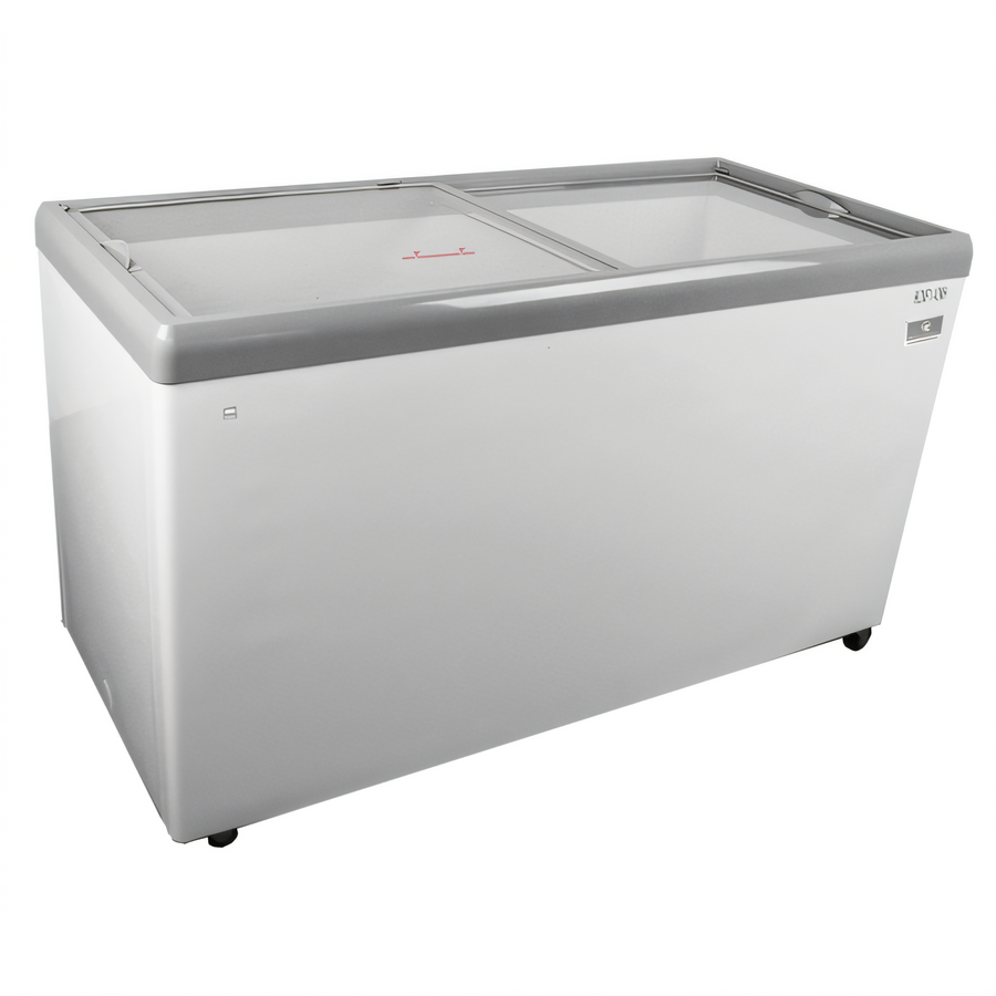 Product image #1 for Kelvinator Commercial Sliding Glass Lid Ice Cream Novelty Display Freezer, 59.5-Inch, White