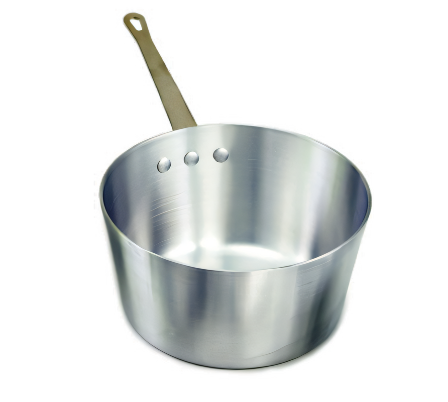 Product image #1 for Crestware 5.5 Qt Tapered 3003 Aluminum Sauce Pan, 9-7/8 Inch Diameter
