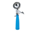 Thumbnail image #1 for 2 oz #16 Thumb Press Ice Cream Scoop with Blue Plastic Handle