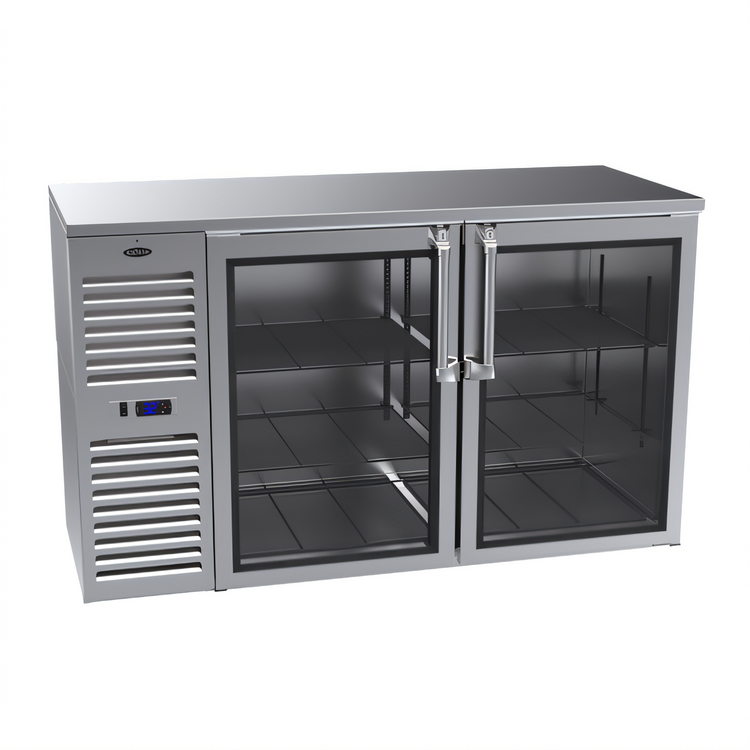 Product image #1 for Krowne 60-Inch Two-Section Refrigerated Back Bar Storage Cabinet with Solid Swing Doors