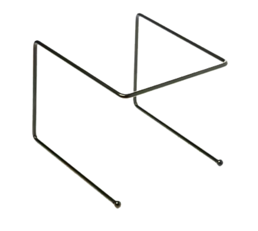 Product image #1 for American Metalcraft Universal Rectangular Black Pizza Stand, 9 x 8 x 7 Inches