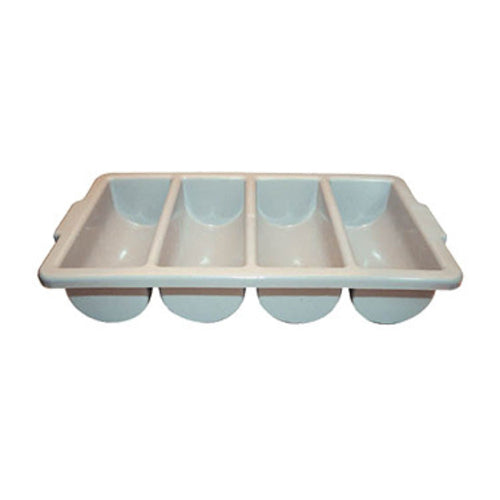 Product image #1 for Winco 4-Compartment BPA-Free Plastic Cutlery Bin, Gray
