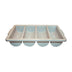 Thumbnail image #1 for Winco 4-Compartment BPA-Free Plastic Cutlery Bin, Gray