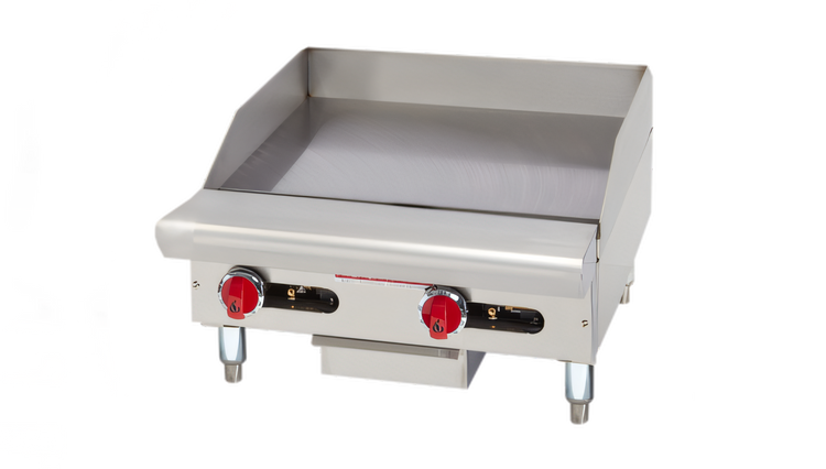 Product image #1 for American Range ARSTG-24 24-Inch Thermostatic Countertop Gas Griddle, 60,000 BTU