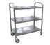 Thumbnail image #1 for Omcan USA Stainless Steel 3-Shelf Bussing Cart with Solid Shelves