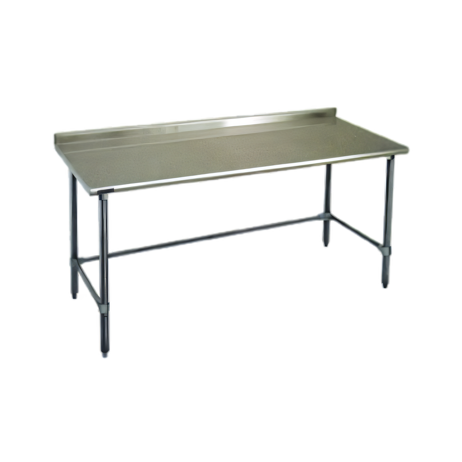 Product image #1 for Eagle Group Spec-Master 96-Inch x 36-Inch 14-Gauge Stainless Steel Work Table with Rear Upturn and Galvanized Tubular Base