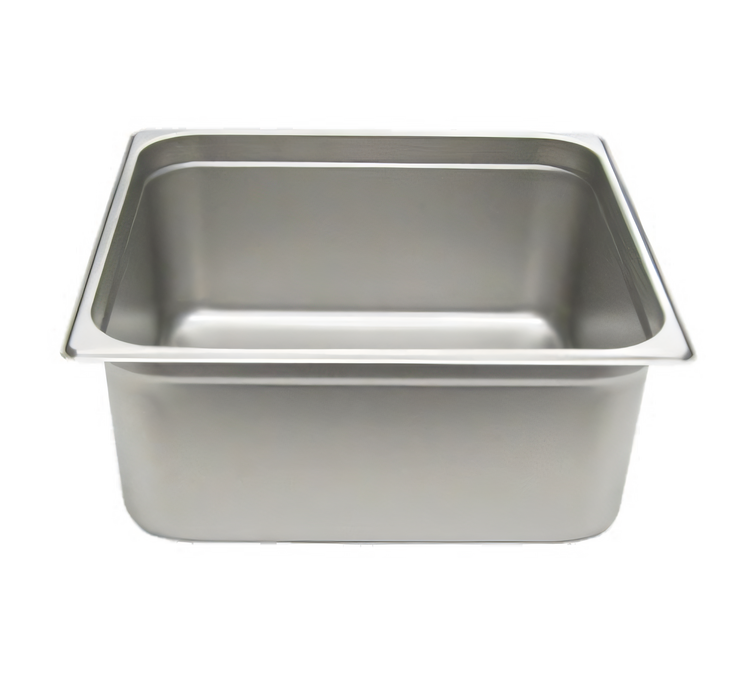 Product image #2 for NestWell Half-Size Solid Steam Table Pan, 6 Inch Deep, Heavy 22 Gauge Stainless Steel