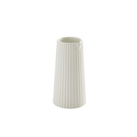 American Metalcraft 6 oz Ceramic Crimped Fluted Creamer