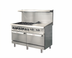 Thumbnail image #1 for IKON Cooking 60-Inch Natural Gas Commercial Range with 6 Open Burners, 24-Inch Griddle, and 2 Ovens