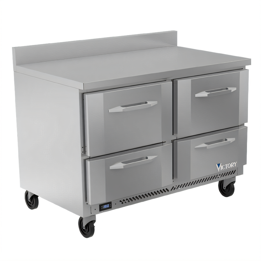 Product image #1 for Victory Refrigeration VWFD60HC-4 60-Inch Two-Section Worktop Freezer Counter with 4 Drawers