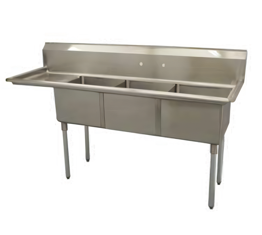 Product image #1 for Serv-Ware D3CWP1818L-18 Compartment Sinks