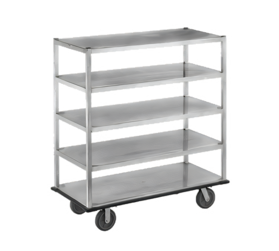 Product image #1 for Channel Manufacturing Queen Mary 4-Shelf Aluminum Banquet / Utility Cart, 62 x 28 x 66 Inches