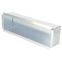 Commercial Beer Tower Shadow Box, Short Sleeve, 20 x 5 Inches, 4-Inch Sleeve, Galvanized Steel