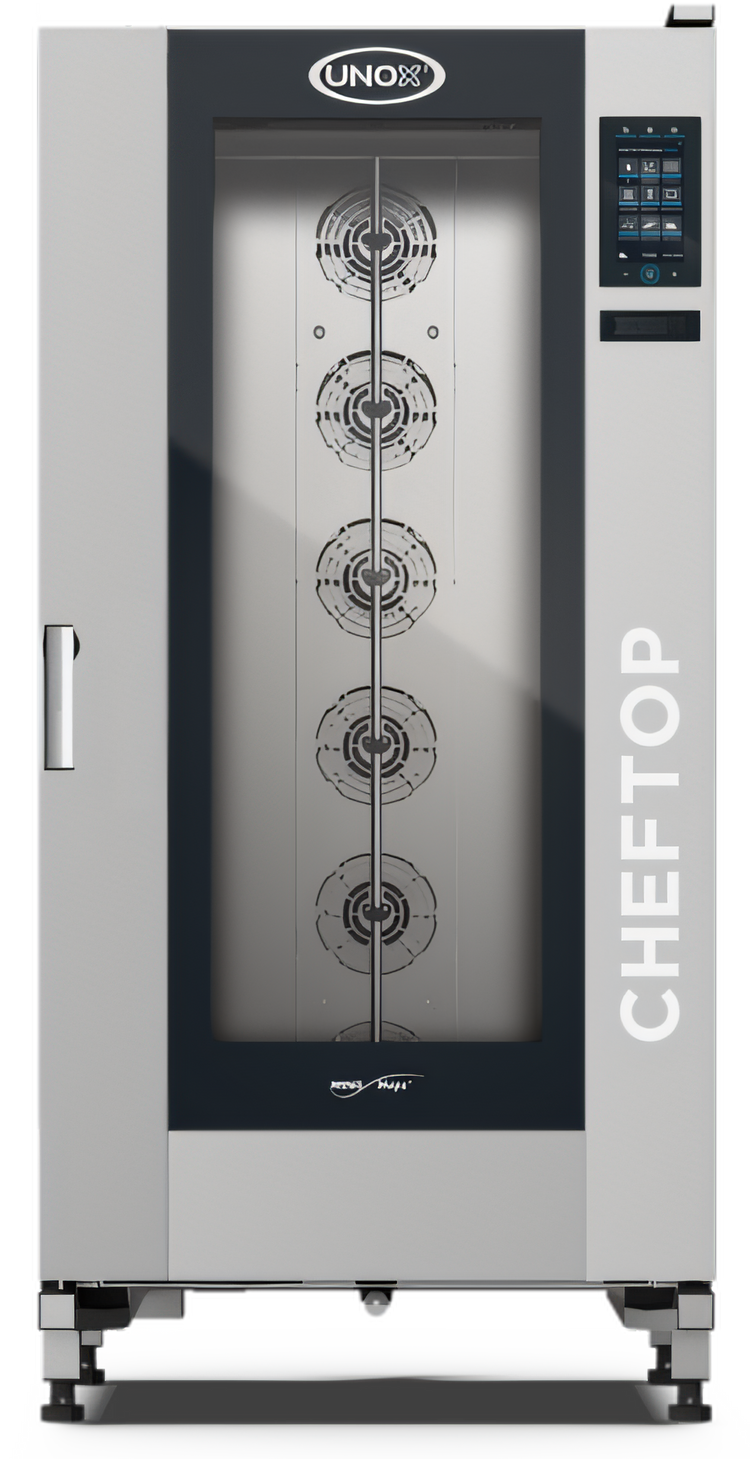 Product image #1 for ChefTop MIND.Maps Plus BIG Gas Roll-In Combi Oven/Steam Oven with Included Trolley, Left-Hand Door, 20 Full-Size Sheet Pan Capacity, 208-240V