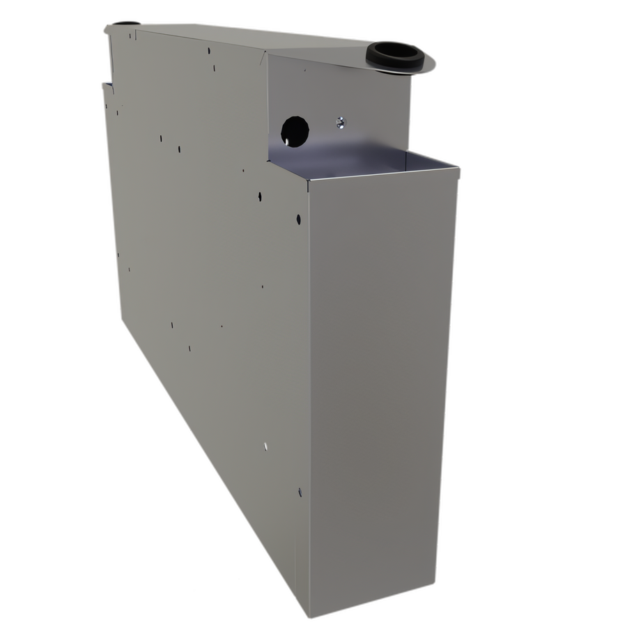 Product image #1 for Glastender Extra Deep Pass-Thru Underbar Soda Gun Holder with Integral Drip Pan, 6 x 38 x 22 Inches