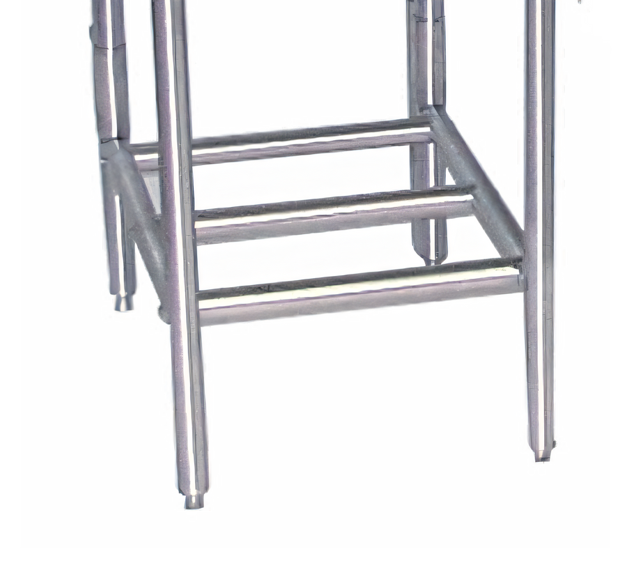 Product image #1 for Advance Tabco K-550 Stainless Steel Tubular Rack Storage for Under Drainboards, Sold Per Linear Foot