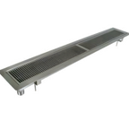 Thumbnail image #1 for BK Resources BK-URTR-72 72-Inch Urn Trough, Removable Drip Plate, T-304 Stainless Steel, Flush Mount