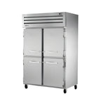 Thumbnail image #1 for True Mfg. - General Foodservice SPEC SERIES STA2R-4HS-HC Two-Section Reach-In Refrigerator with 4 Locking Half Doors, Stainless Steel Exterior