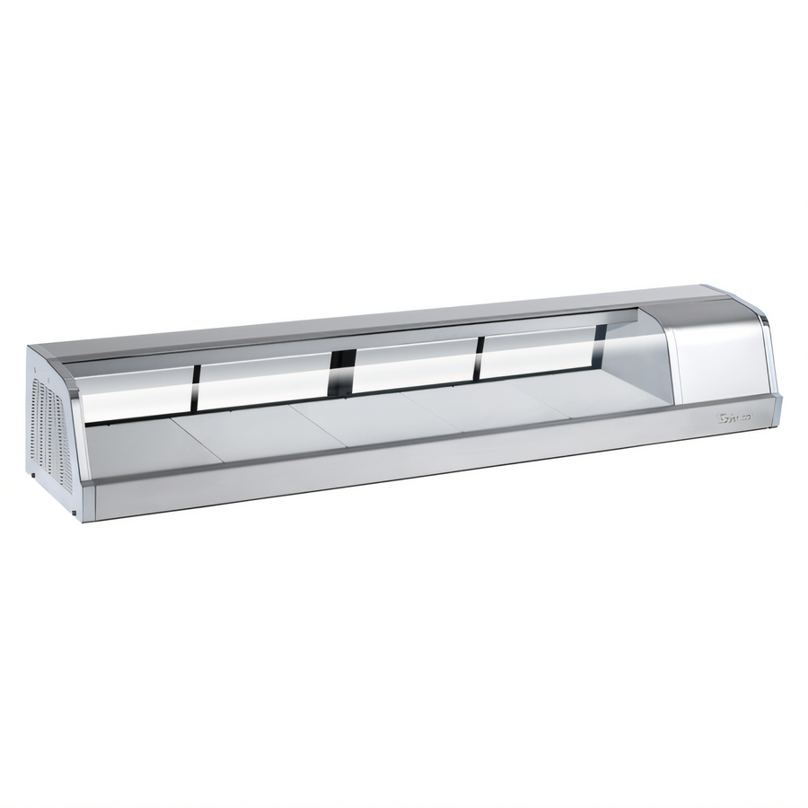 Product image #1 for Turbo Air SAK-70L-N Refrigerated Sushi Case with Left-Side Compressor, 71-1/4 Inch Countertop Display