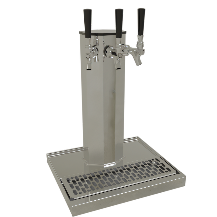 Product image #1 for Glastender Three-Faucet Countertop Glycol-Cooled Column Draft Dispensing Tower