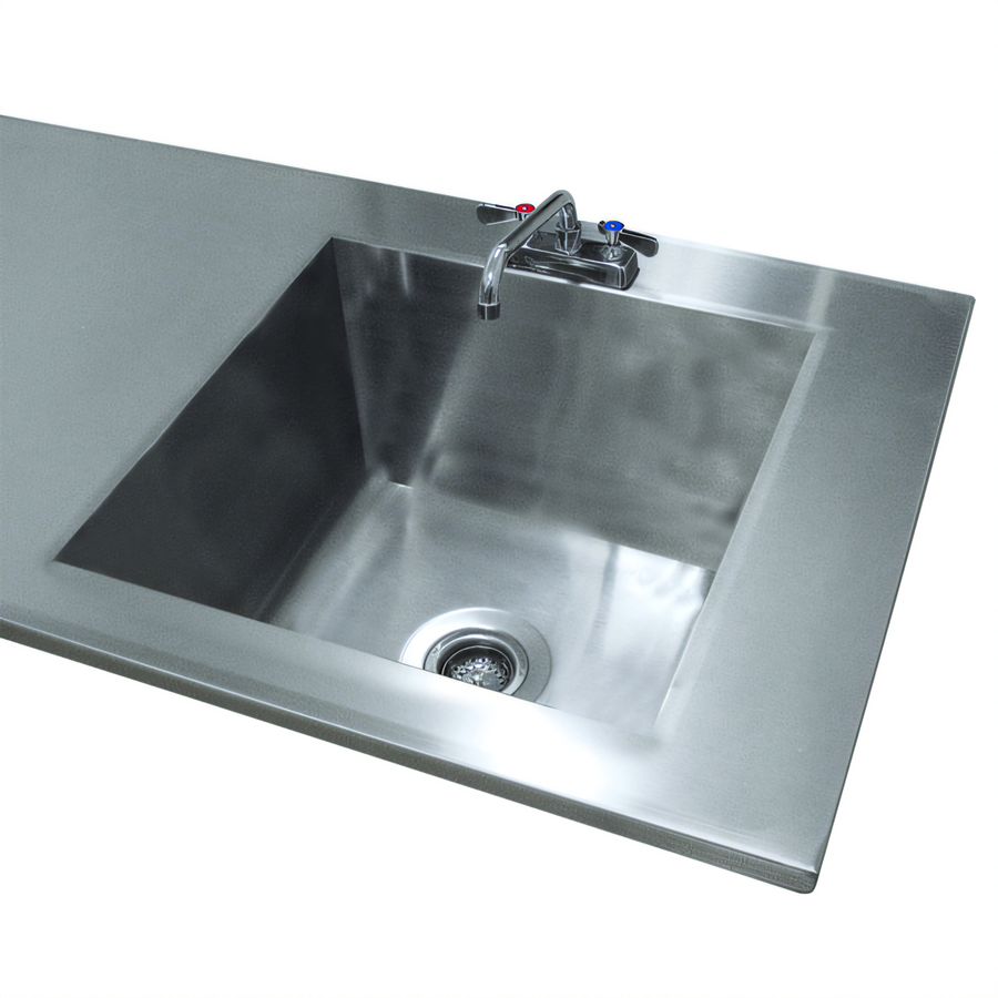 Product image #1 for Advance Tabco TA-11D Welded Sink Into Table Top, 20" x 20" x 12" Single Bowl, Faucet Included