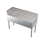 Thumbnail image #5 for Krowne Royal Series KR19-C48L Stainless Steel Freestanding Underbar Corner Drainboard, Left End Return, Open Base, 48 x 19 x 36-1/2 Inches