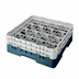 Thumbnail image #2 for Cambro Camrack® Full Size 16-Compartment Glass Rack with 2 Soft Gray Extenders, Teal