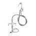 Thumbnail image #1 for Double Pantry Single-Hole Deck-Mount Mixing Faucet with Hook Nozzle and 68-Inch Stainless Steel Hose