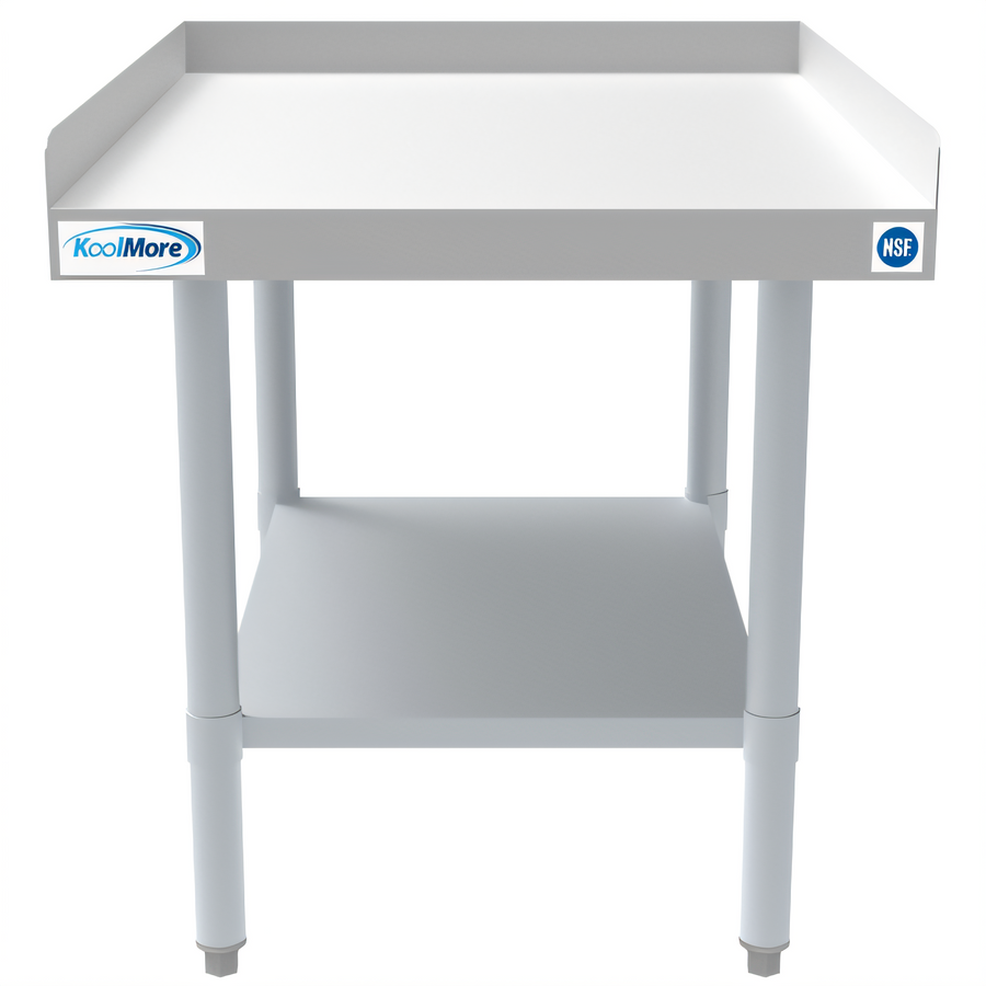 Product image #1 for KoolMore 24"W x 30"D 16-Gauge Stainless Steel Equipment Stand with Adjustable Galvanized Undershelf