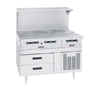 Arctic Fire 53-Inch Two-Section Remote Refrigerated Drawer Base with 4 Self-Closing Drawers