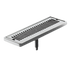 Thumbnail image #1 for Perlick 5000 Series Surface-Mount Stainless Steel Drip Tray Trough with Removable Louvered Glass Rack and 1/2-Inch Drain