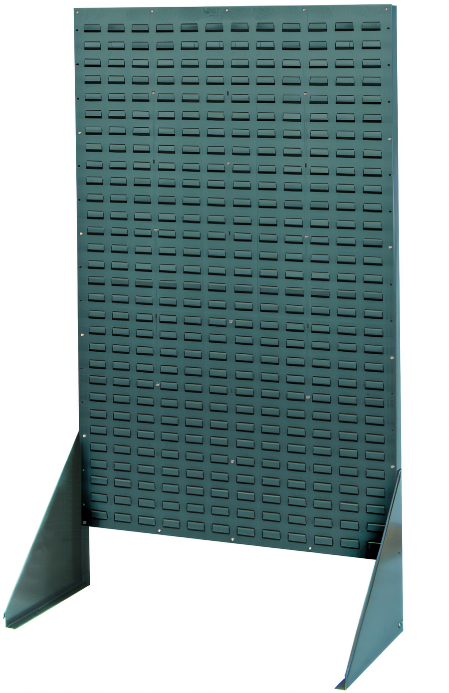 Product image #1 for Quantum 36 Inch Wide x 12-1/2 Inch Deep x 66 Inch High Louvered Rack, 800 lb. Capacity, Gray Enamel Coated Steel