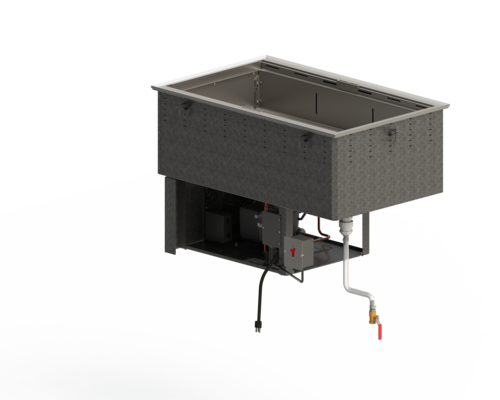 Product image #1 for Vollrath 4-Pan Forced-Air Cold Pan Drop-In with Flat Flange, 120V